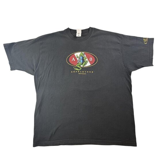 Vintage Amphibious Outfitter Shirt Mens 2XL Cayman Island Diver USA Made 90s Y2K - Picture 2 of 16